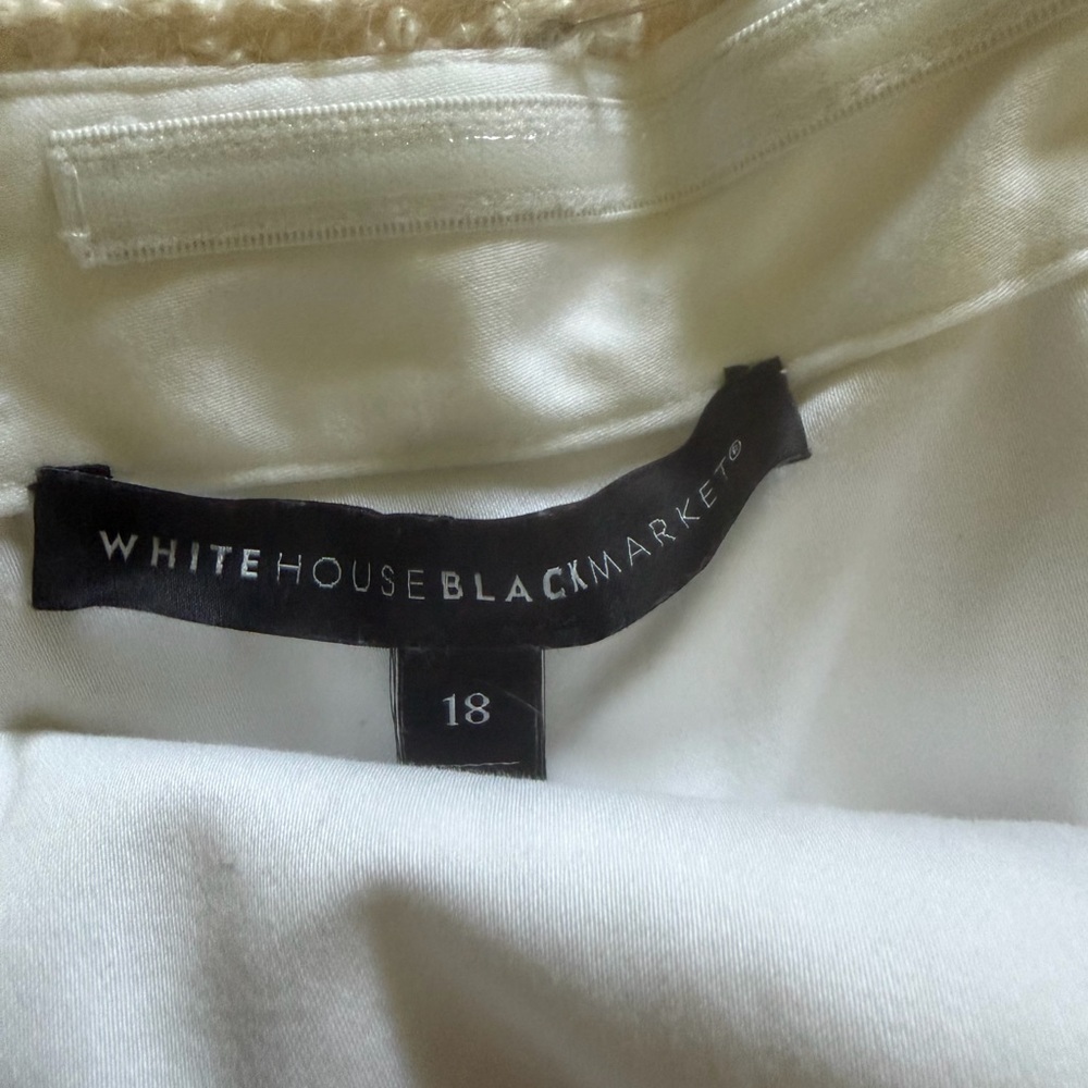 White House Black Market Ivory Sleeveless Top